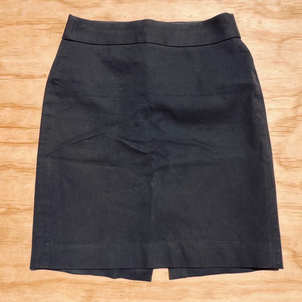 Banana Republic Womens Black Pencil Skirt Petite 4 Professional Workwear Mini